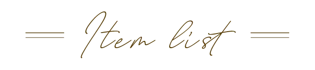 Item list