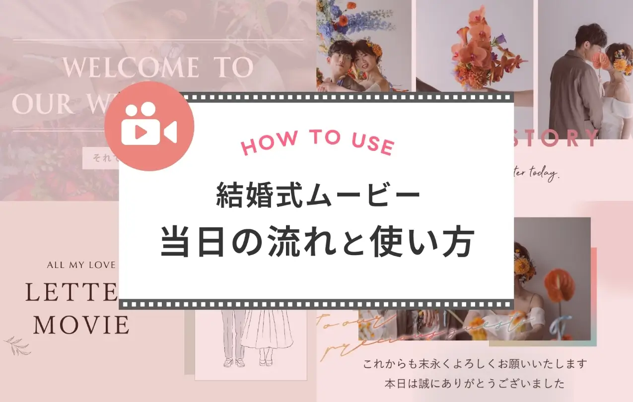 結婚式の進行とムービー使用シーン