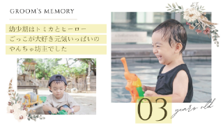 プロフィールムービー マリアージュリース（ブラウン）