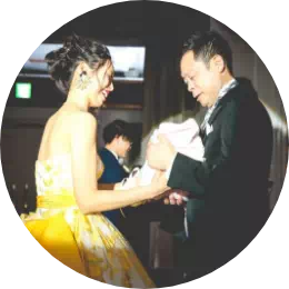 結婚式の贈呈シーン イメージ