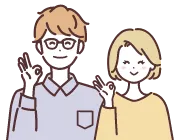 30代後半 ご夫妻のイラストイメージ