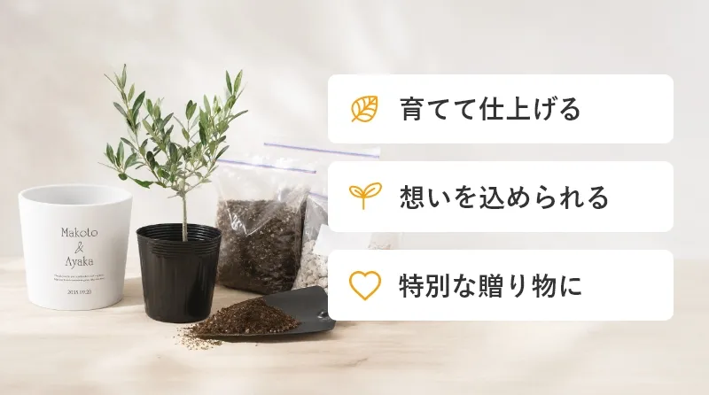 育てて仕上げる 想いを込められる 特別な贈り物に