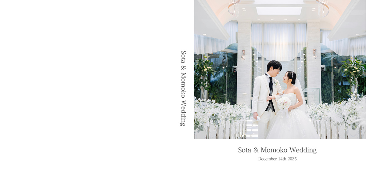 m.m___wd様の結婚式アルバム・フォトブック作成例