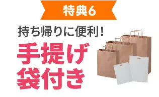 手提げ袋付き
