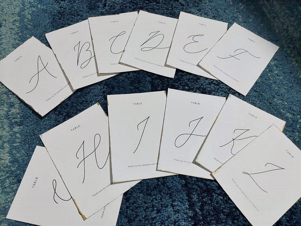 席次表を席次ボードやエスコートカードにする際の注意点