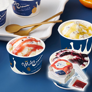 【送料無料】フルーツパーラーのジャムで味わう生乳アイス ミルクラウン 栃木県産とちあいか