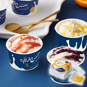 【送料無料】フルーツパーラーのジャムで味わう生乳アイス ミルクラウン 山口県産せとみ