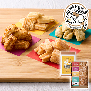 OKOMEnoKAORI 手揚げ京あられ 4袋（賞味期限：常温2ヶ月）