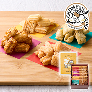 OKOMEnoKAORI 手揚げ京あられ 6袋（賞味期限：常温2ヶ月）