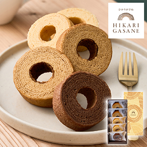 ひかりがさね ふんわりバームの詰合せ 5個（賞味期限：常温45日）