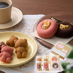 クマ型フィナンシェ&アニマルドーナツ 6個（賞味期限：常温30日）