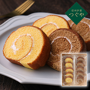 信州伊那 つぐや 国産たまごを使ったたまごロールケーキ 2本（賞味期限：常温48日）