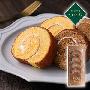【送料無料】信州伊那 つぐや 国産たまごを使ったたまごロールケーキ アールグレイ 5個