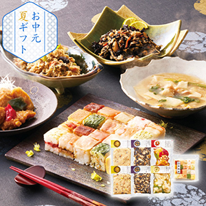 【送料無料】「梅の花」 なみはや寿司と4種の和惣菜セット