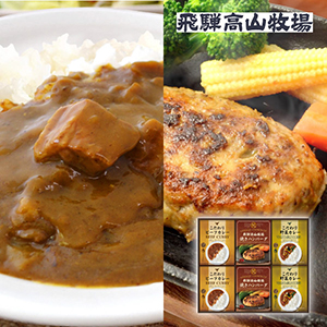 飛騨高山牧場 焼きハンバーグ＆こだわりカレーセットC