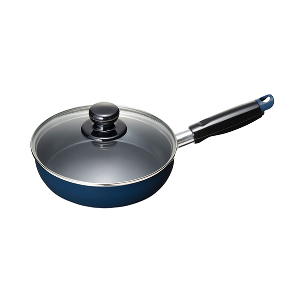 スティージーⅡ IH対応ガラス蓋付フライパン18cm