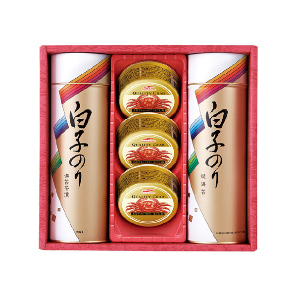 白子のり のりとカニ缶詰合せ