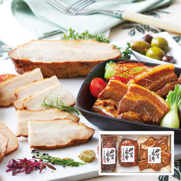 伊賀上野の里 焼豚&豚角煮セット