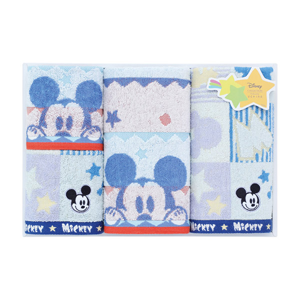 15％OFF】ディズニー ハピネスフレーク フェイス2P・ゲストタオル2P（ブルー）|内祝い・お返しギフトならPIARY（ピアリー）