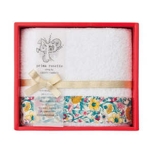 prima rosette using by LIBERTY FABRICS フェイスタオル（イエロー）