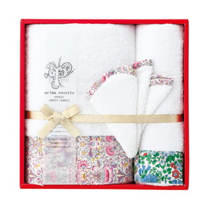 prima rosette using by LIBERTY FABRICS タオルセット