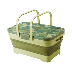 折りたたみバスケット&テーブル Milargo（グリーン）