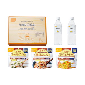 尾西の長期保存食セット1日分ごはん