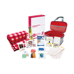 圧縮できる非常持出13点セット