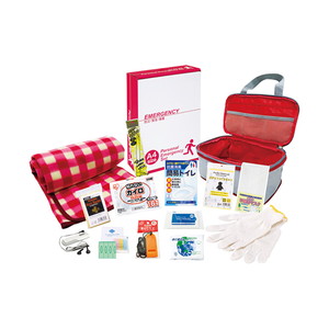 圧縮できる非常持出14点セット