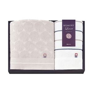 メモリーループ フェイスタオル1P・ウォッシュタオル1P