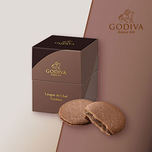 GODIVA ダークチョコレートラングドシャクッキー（5 枚入）|プチ ...
