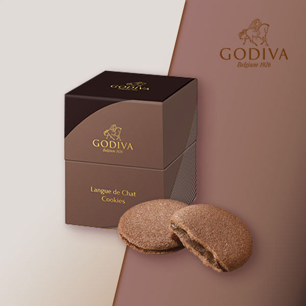 GODIVA ダークチョコレートラングドシャクッキー（5 枚入）|プチギフト