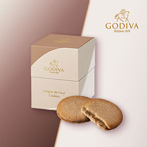 GODIVA ミルクチョコレートラングドシャクッキー（5 枚入）|プチ ...