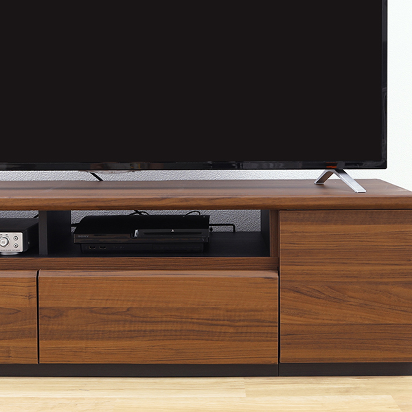 ブラウン木製テレビ台 引き出し3つ付き　130cm 楽天市場】＼クーポンで7%OFF☆17日まで！／ テレビ台 ミドル