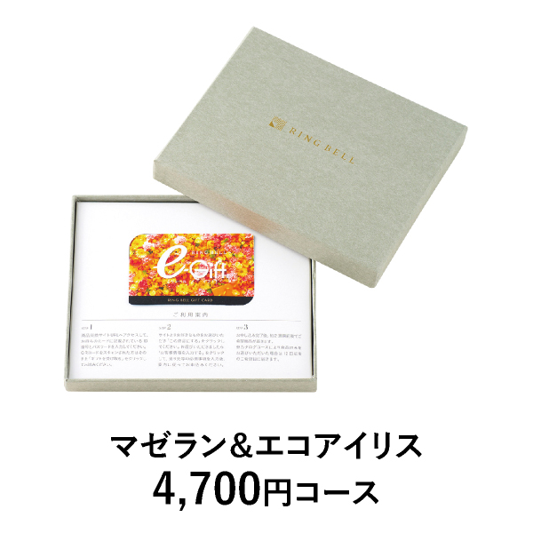 カード型 リンベルカタログギフト プラスエコグルメ【4800円コース】マゼラン＆エコアイリス