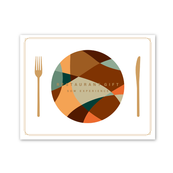 SOW EXPERIENCE カタログギフト【30000円コース】レストランギフト（BROWN）