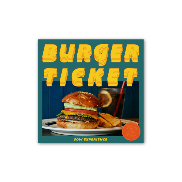 SOW EXPERIENCE カタログギフト【3000円コース】バーガーチケット