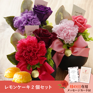 【送料無料】母の日フラワーギフト エデル さっちん工房 レモンケーキ2個セット
