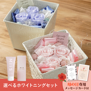 【送料無料】母の日フラワーギフト フェアリー 選べるホワイトニングセット