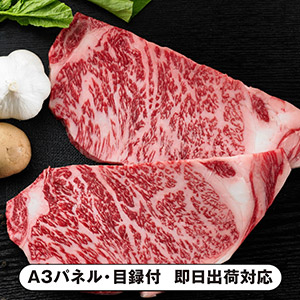 北海道 かみふらの和牛サーロインステーキ用（約160g×3枚）【パネル・目録付】