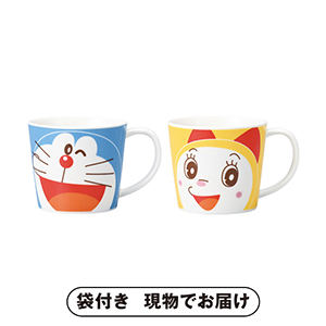 ドラえもん&ドラミ フェイスペアマグセット