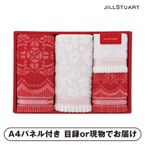 ジルスチュアート ボヌール フェイス2P・タオルハンカチ2P【パネル・目録付】