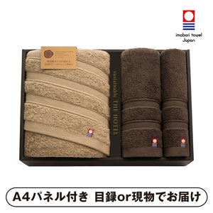 愛媛今治 ホテル仕様タオルセット【パネル・目録付】