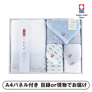 今治タオル しおかぜ タオルセット【パネル・目録付】