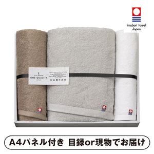 今治タオル ONE QUALITY タオルセット A【パネル・目録付】