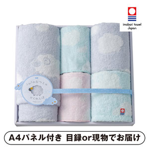 天使のふわもこ ふわふわひつじのかくれんぼ タオルセット B【パネル・目録付】