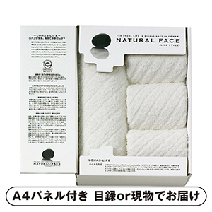 ナチュラルフェイスライフスタイル バス1P・フェイスタオル3P【パネル・目録付】