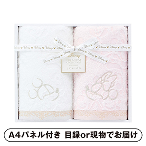 ディズニー プレミアム エターナリー フェイスタオル2P（ミックス）【パネル・目録付】