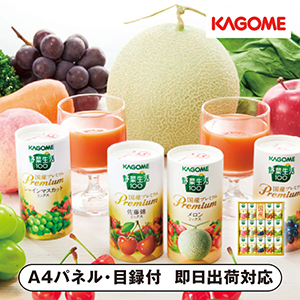 カゴメ 野菜生活100 国産プレミアムギフト（紙容器） A【パネル・目録付】