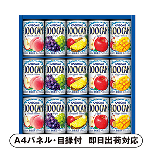 カゴメ 100%フルーツジュースギフト A【パネル・目録付】